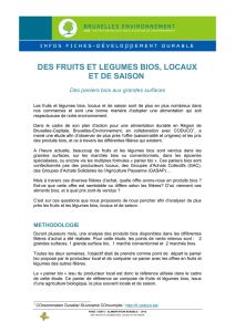 Des fruits et légumes bios, locaux et de saison