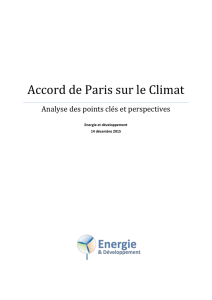 Accord de Paris sur le Climat