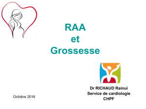 RAA et Grossesse - Centre d`Hygiène et de Salubrité Publique