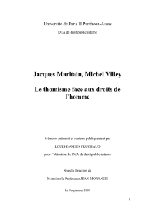 Jacques Maritain, Michel Villey Le thomisme face