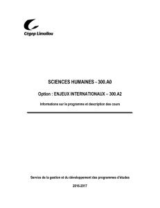 SCIENCES HUMAINES - 300.A0