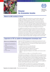 Stimuler les économies locales  pdf