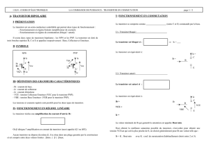 Les transistors bipolaires et MOSFET en commutation