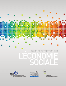 Guide de référence sur l`économie sociale