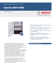 Gamme MAP 5000 - Bosch Security Systems