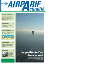 AIRPARIF Actualité n°31 : La qualité de l`air dans le vent