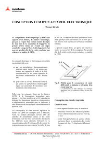 CONCEPTION CEM D`UN APPAREIL ELECTRONIQUE