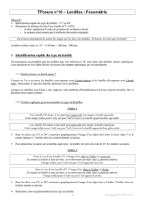TPcours n°10 – Lentilles : Focométrie