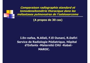 Comparaison radiographie standard et tomodensitométrie