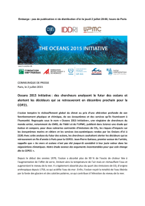 Oceans 2015 Initiative : des chercheurs analysent le futur des