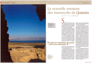 La Bibliothèque de Qumrân in Le Monde de la Bible 187
