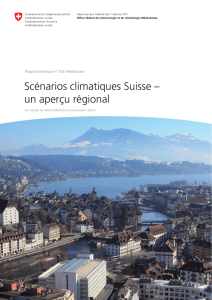 Scénarios climatiques Suisse – un aperçu régional
