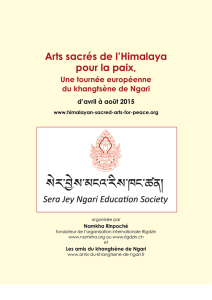 Arts sacrés de l`Himalaya pour la paix, Une tournée européenne du