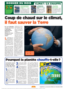 Coup de chaud sur le climat, il faut sauver la Terre