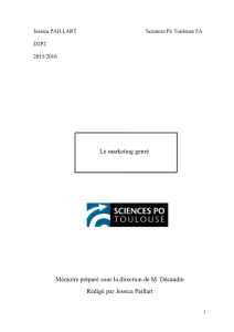 Le marketing genré - Sciences Po Toulouse
