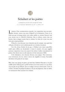 Schubert et les poètes - Académie royale de langue et de littérature