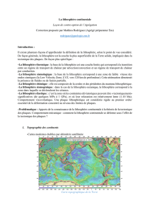 La lithosphère continentale - LE SITE DE MATHIEU RODRIGUEZ