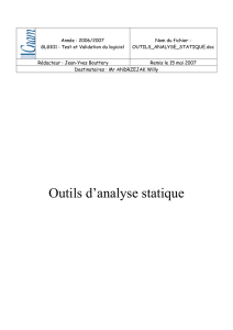 Outils d`analyse statique