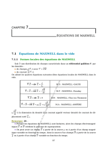 Chapitre 5: Equations de Maxwell - E