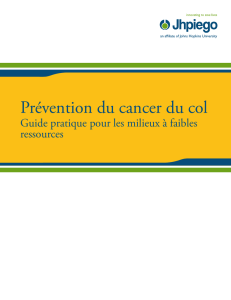 Prévention du cancer du col