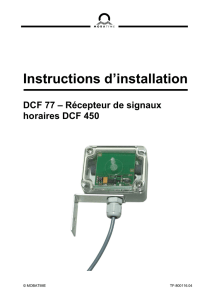 Instructions d`installation