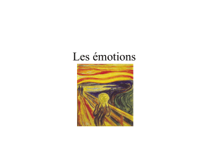 Les émotions