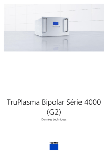 Technical data sheet TruPlasma Bipolar Série 4000 (G2)
