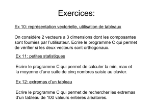 Exercices: