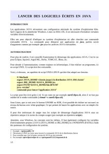 lancer des logiciels écrits en java - e