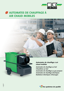 automates de chauffage à air chaud mobiles