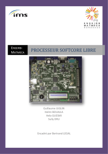 processeur softcore libre - ENSEIRB