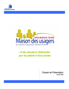 Un lieu d`accueil et d`information pour les patients et leurs proches