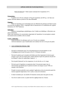 Protocole Qutenza® CHD Vendée