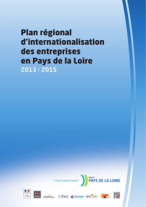 Plan régional d`internationalisation des entreprises en Pays de la