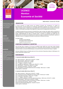 LICENCE Economie et Société - Université Toulouse 1 Capitole