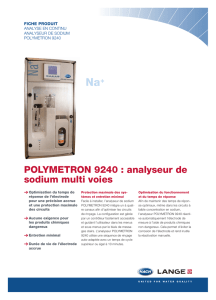 POLYMETRON 9240 : analyseur de sodium multi voies