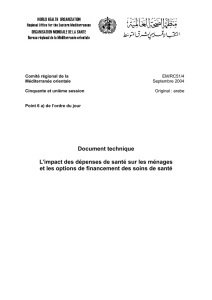 Document technique L`impact des dépenses de santé