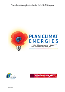 Plan climat-énergies - Métropole Européenne de Lille