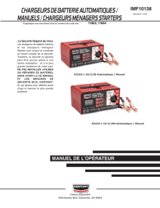 chargeurs de batterie automatiques / manuels