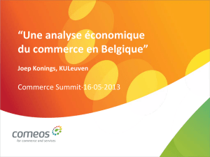 Une analyse économique du commerce en Belgique