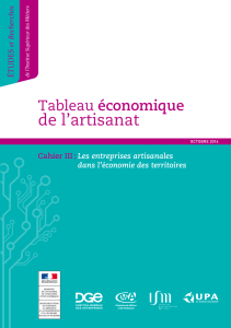 Les entreprises artisanales dans l`économie des territoires