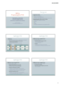 MIF13 cours 4 servlets, JSP