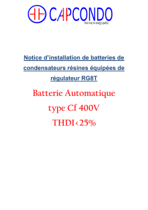 Batterie Automatique type Cf 400V THDI<25%