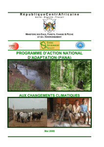 Le Programme d`Action National aux fins de l`Adaptation