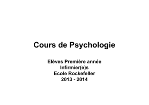 Cours de Psychologie 2013-2014
