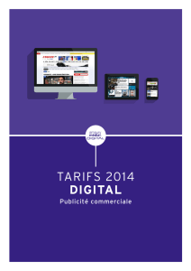 Tarifs 2014 DIGITAL - Syndicat des régies internet