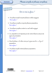 la phrase simple et la phrase complexe ()