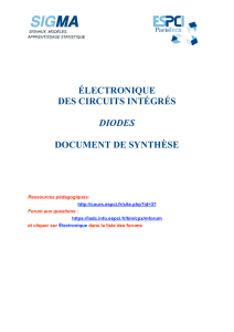 diodes - ESPCI - Catalogue des Cours