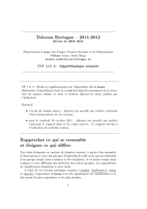 algorithme k-means - Pages personnelles à TELECOM Bretagne