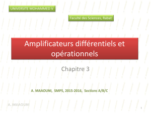 Amplificateurs différentiels et opérationnels